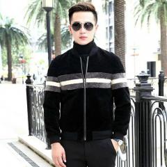 2017款羊羔毛男士外套