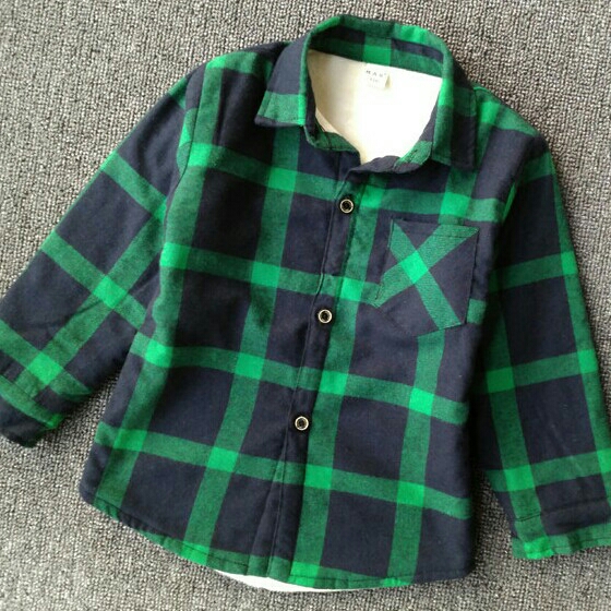 2017款，格子衬衣加绒，加厚版，