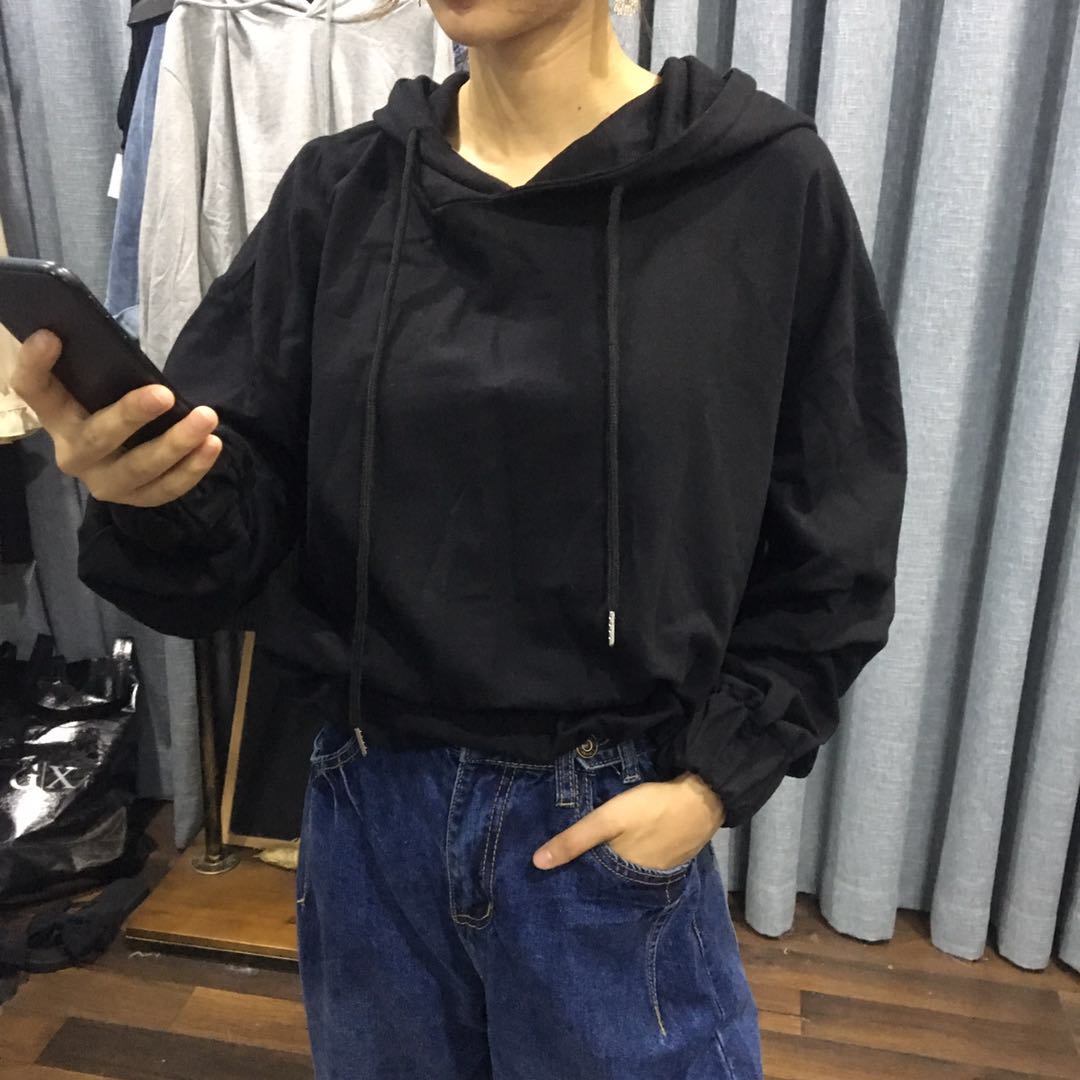 D2F056-SYC698帅气后背图案纯色连帽卫衣