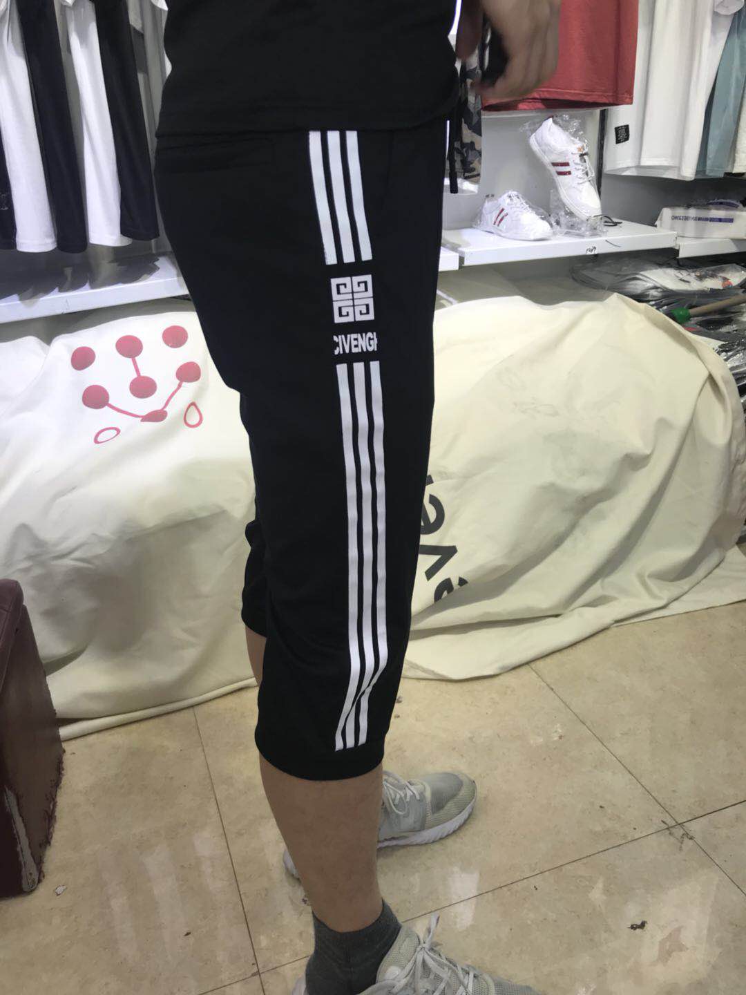 2018新款男装条纹七分裤D4F005-MK07