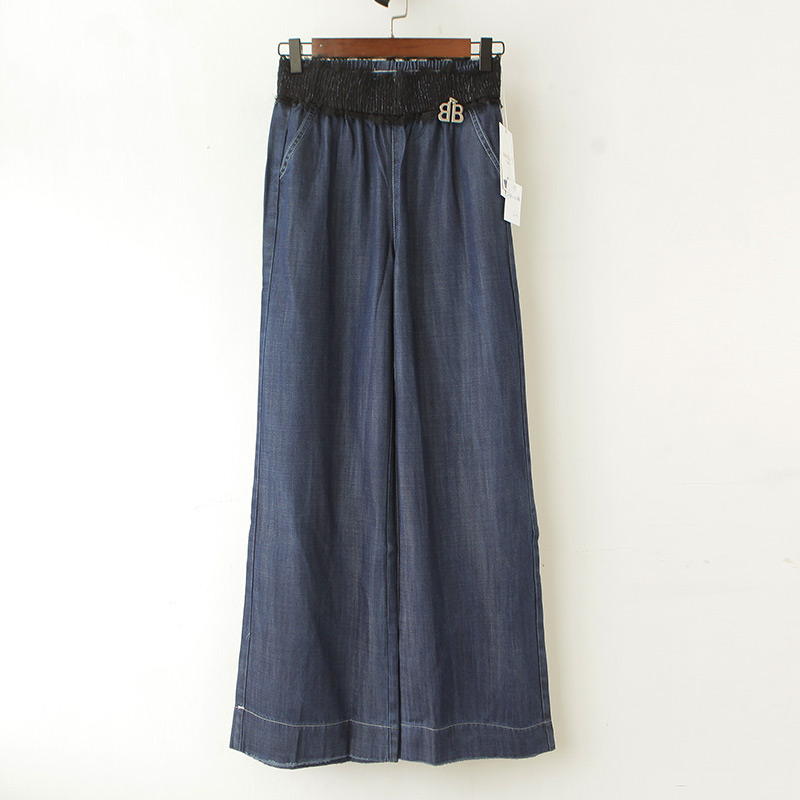 秋季新款时尚天丝阔腿裤