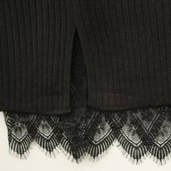 新款时尚针织蕾丝裙