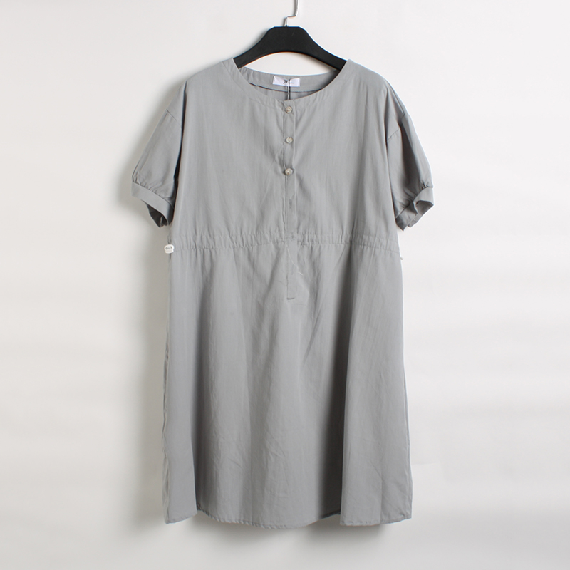 2018YT新款棉麻纯色娃娃裙 YT1F0141-613