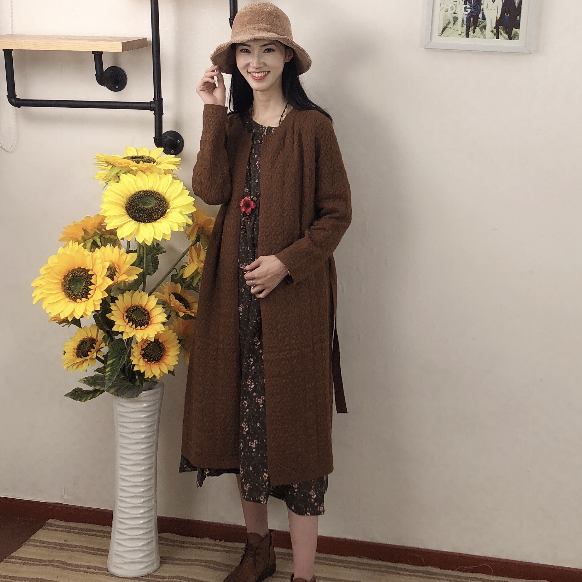 初秋新款女装品质羊毛开衫