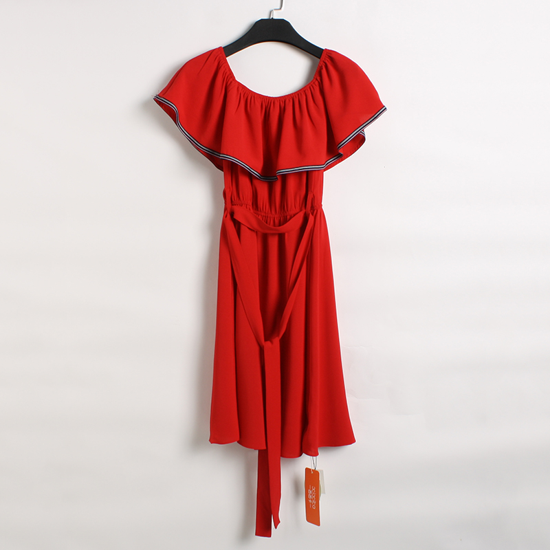 2018NN新款斗篷袖收腰连衣裙 NN1F0311-A837