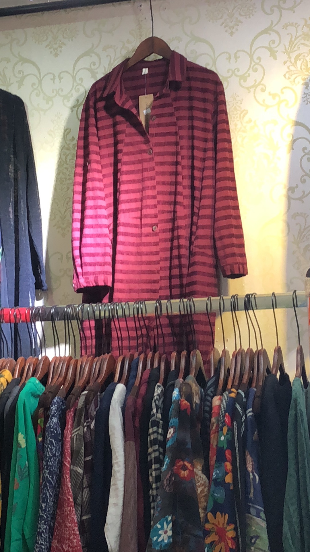 2018条纹长款衬衫