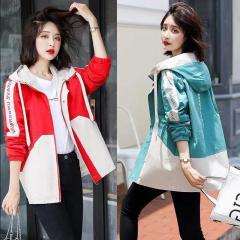 2019秋季中长款外套女韩版新款宽松学生装短款网红夹克百搭休闲潮