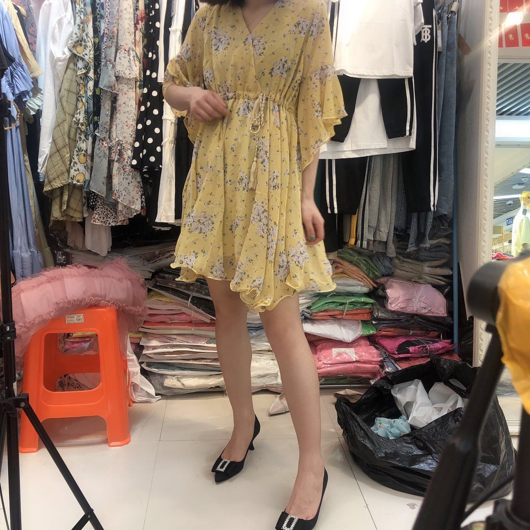 杭产品质女装新款时尚碎花连衣裙2F0712-WQL888