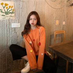 秋冬韩版长袖慵懒风套头waitmore毛衣女洋气宽松外穿针织衫上衣潮
