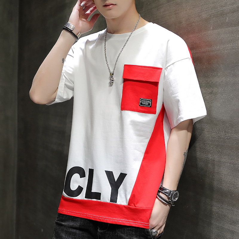 短袖t恤潮牌纯棉圆领