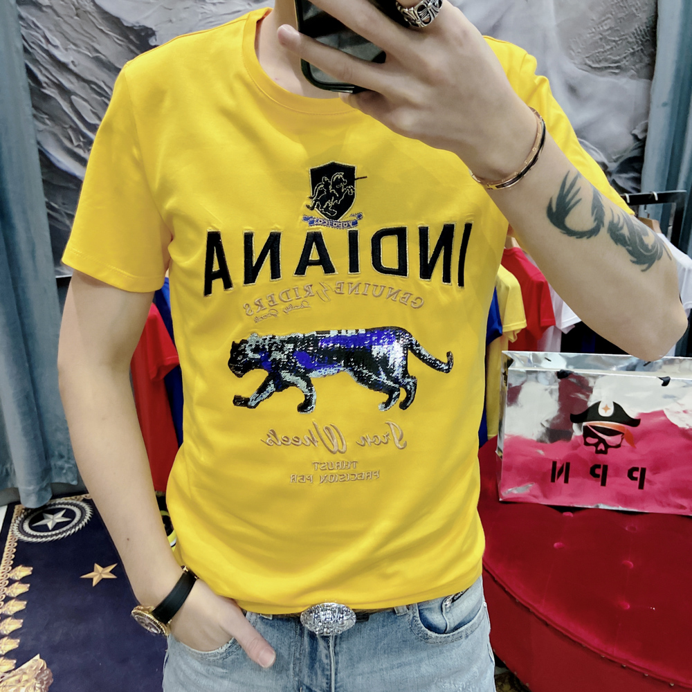 男士短袖新款潮流衣服男t恤潮牌ins