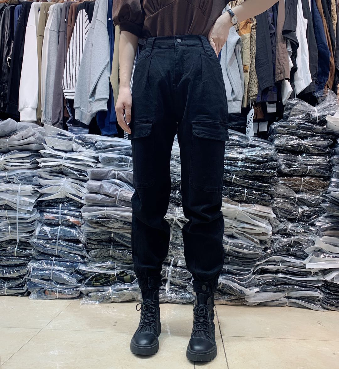 休闲裤松紧腰新款