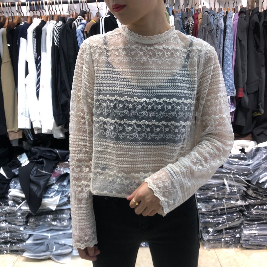 镂空针织衫初秋新款