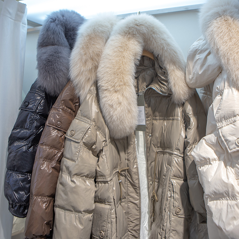 欧洲站白鸭绒时尚面包服外套