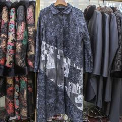 真丝香云纱品牌高贵夫人百搭大牌秋冬长外套女