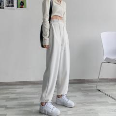 运动裤女宽松束脚春夏显瘦百搭直筒阔腿休闲卫裤