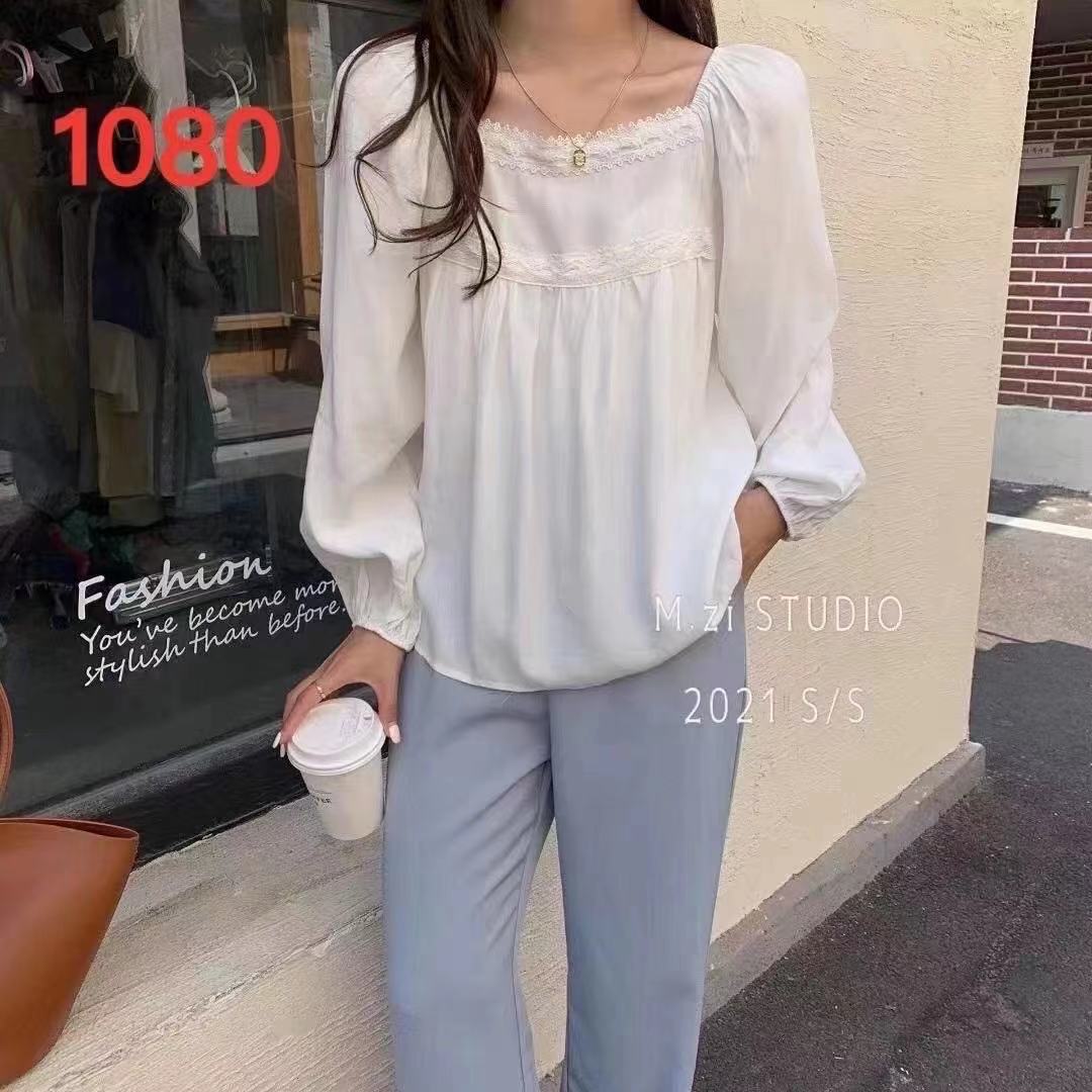 新款泡泡袖上衣舒服天丝棉