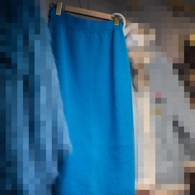 纯色针织半裙新款冬季