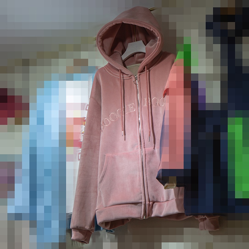 初春加绒加厚炸街卫衣开衫外套女秋冬百搭韩版宽松春秋棒球服厚冬