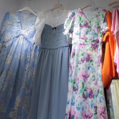 欧洲站春夏正品小清新收腰显瘦碎花连衣裙