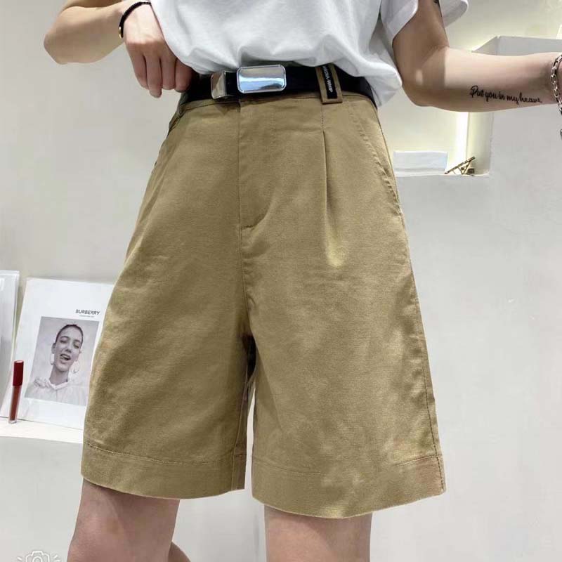 五分裤短裤女休闲宽松显瘦阔腿裤新夏装弹力A字裤子