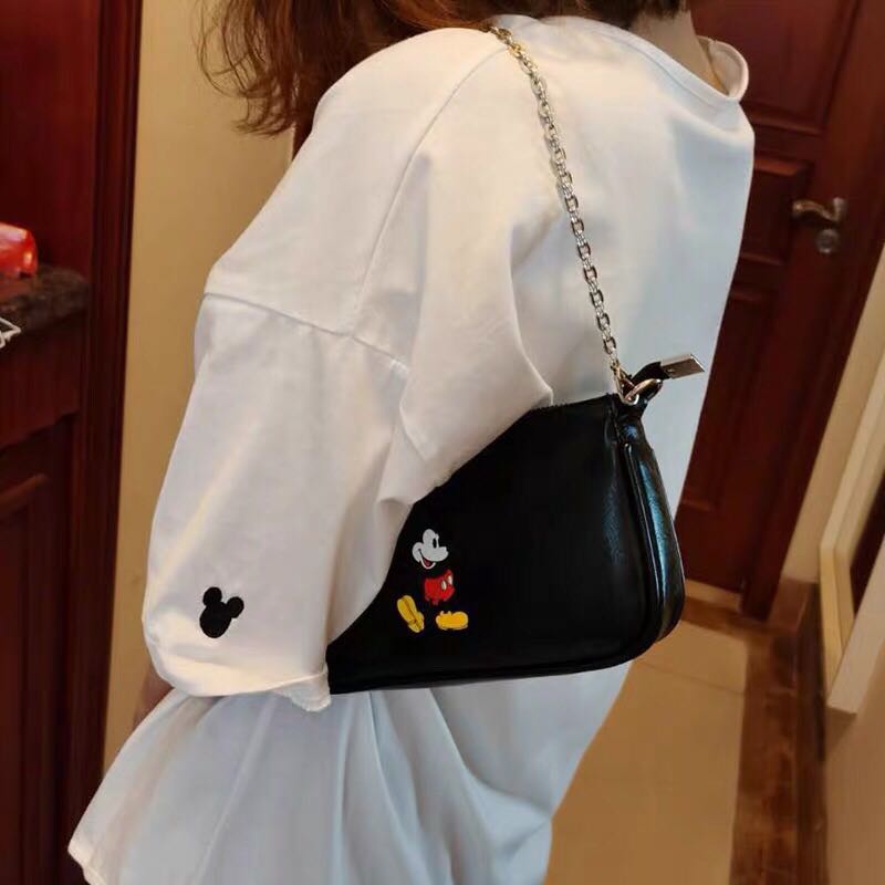 新款潮法棍小包包夏季流行米奇链条斜跨单肩包