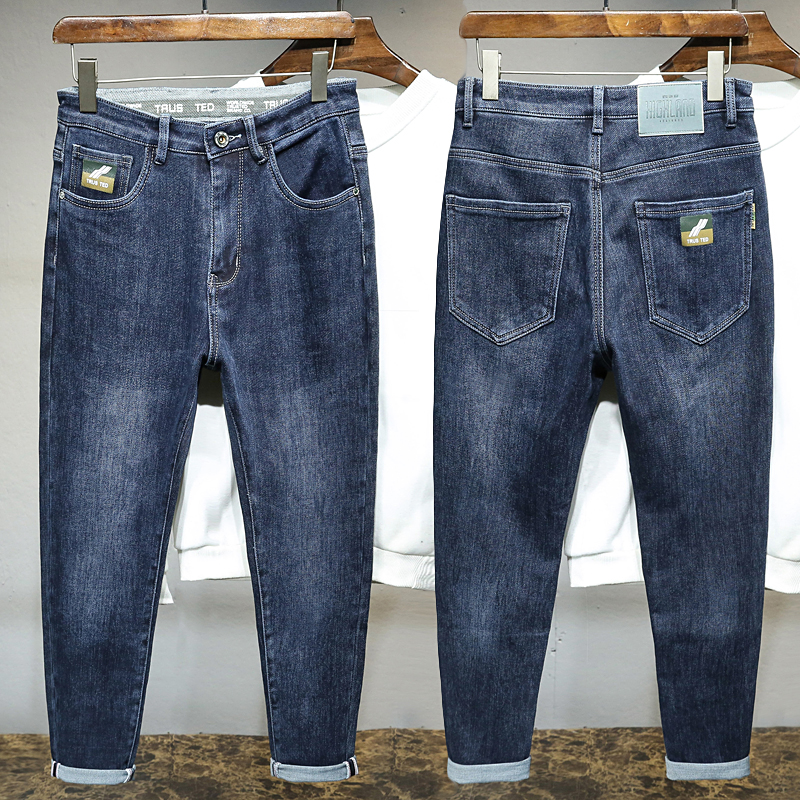 高端牛仔裤男秋季新款直筒弹力柔软潮牌百搭休闲春秋款高品质男装