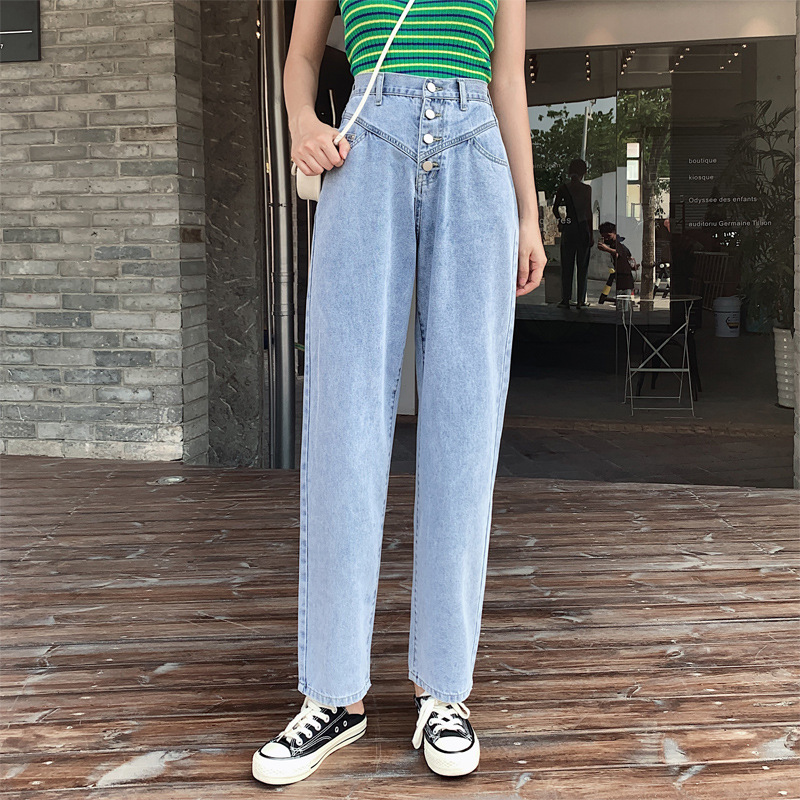 COTTON JEANS宽松哈伦女式仔裤