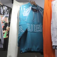 春款显瘦卫衣上衣服饰时尚音字母拉链