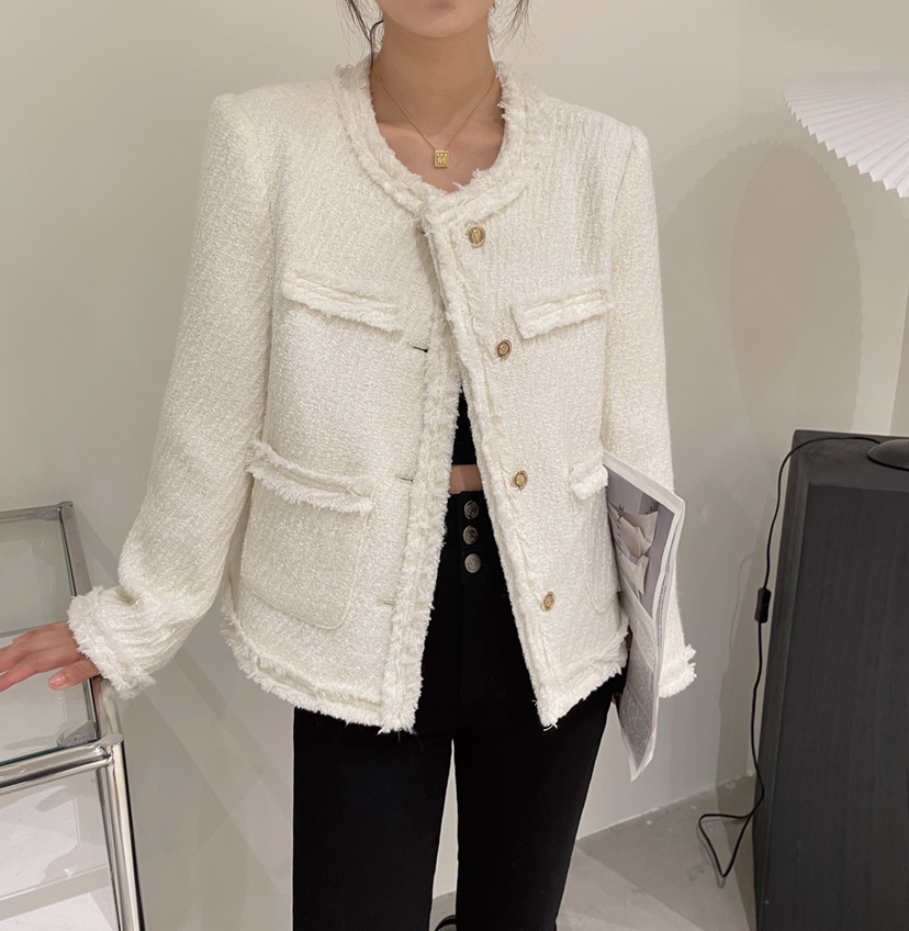 气质温柔小香风高品质外套女早秋新款休闲百搭韩版宽松上衣