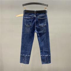 秋季新款高腰宽松显瘦烟管裤