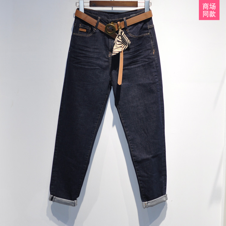 秋季新款宽松显瘦微垮牛仔裤