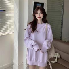 新款无帽刺绣宽松韩版潮ins慵懒风秋冬