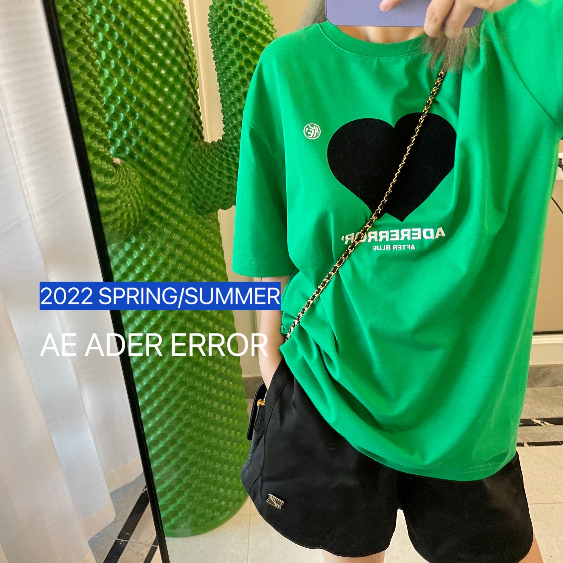 夏新款韩版宽松爱心印花半袖潮流洋气减龄百搭T恤