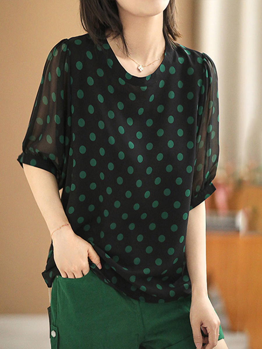 复古日系文艺宽松显瘦休闲百搭圆领短袖T恤