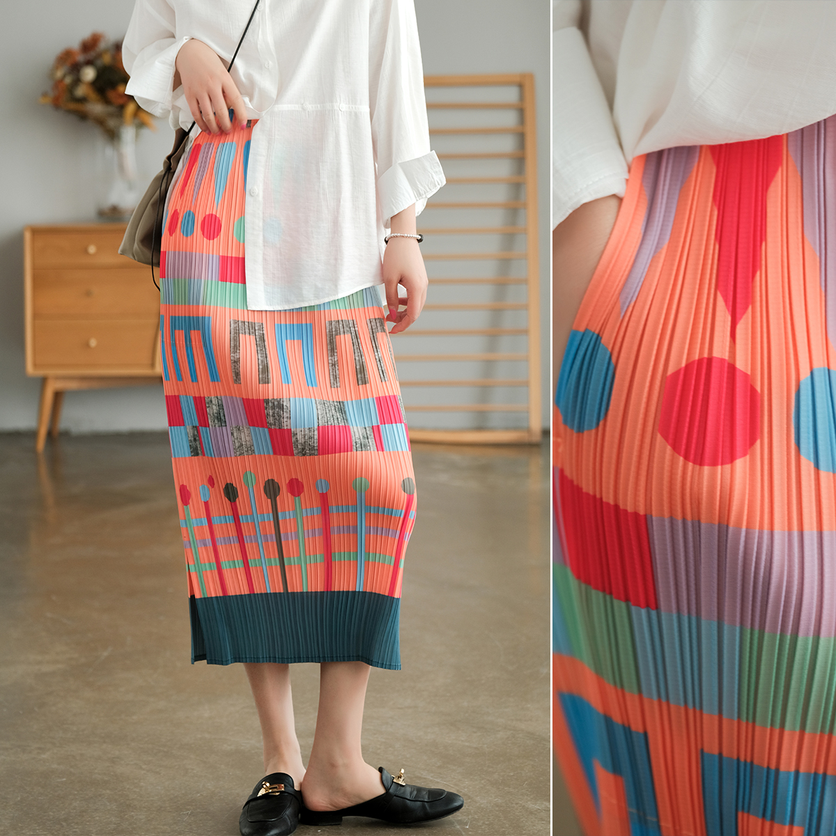 夏季新品30D异形纱半身裙女舒适百搭女裙