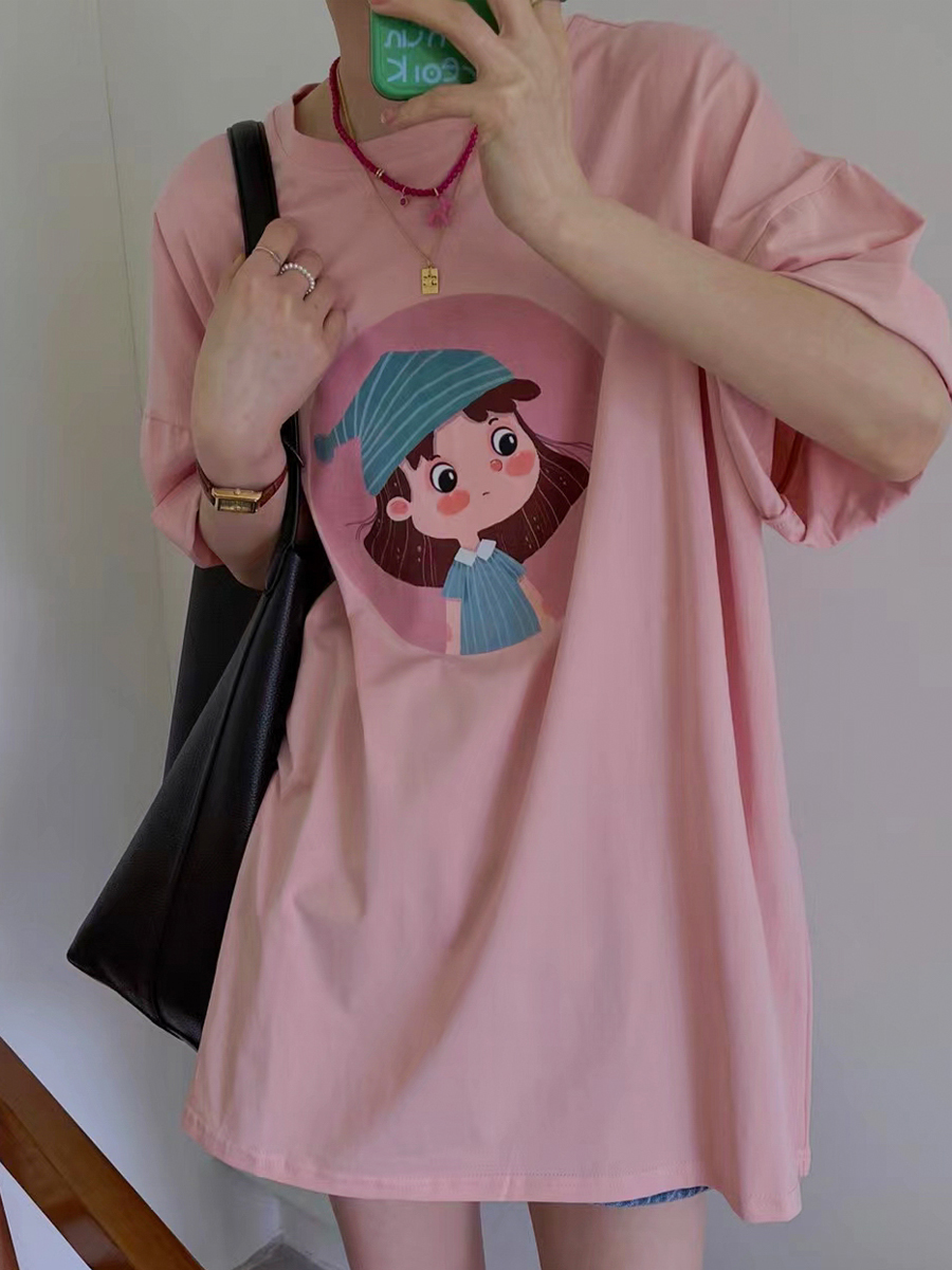 可爱女孩短袖T恤女欧洲站夏装新款欧货女装时尚洋气INS上衣潮