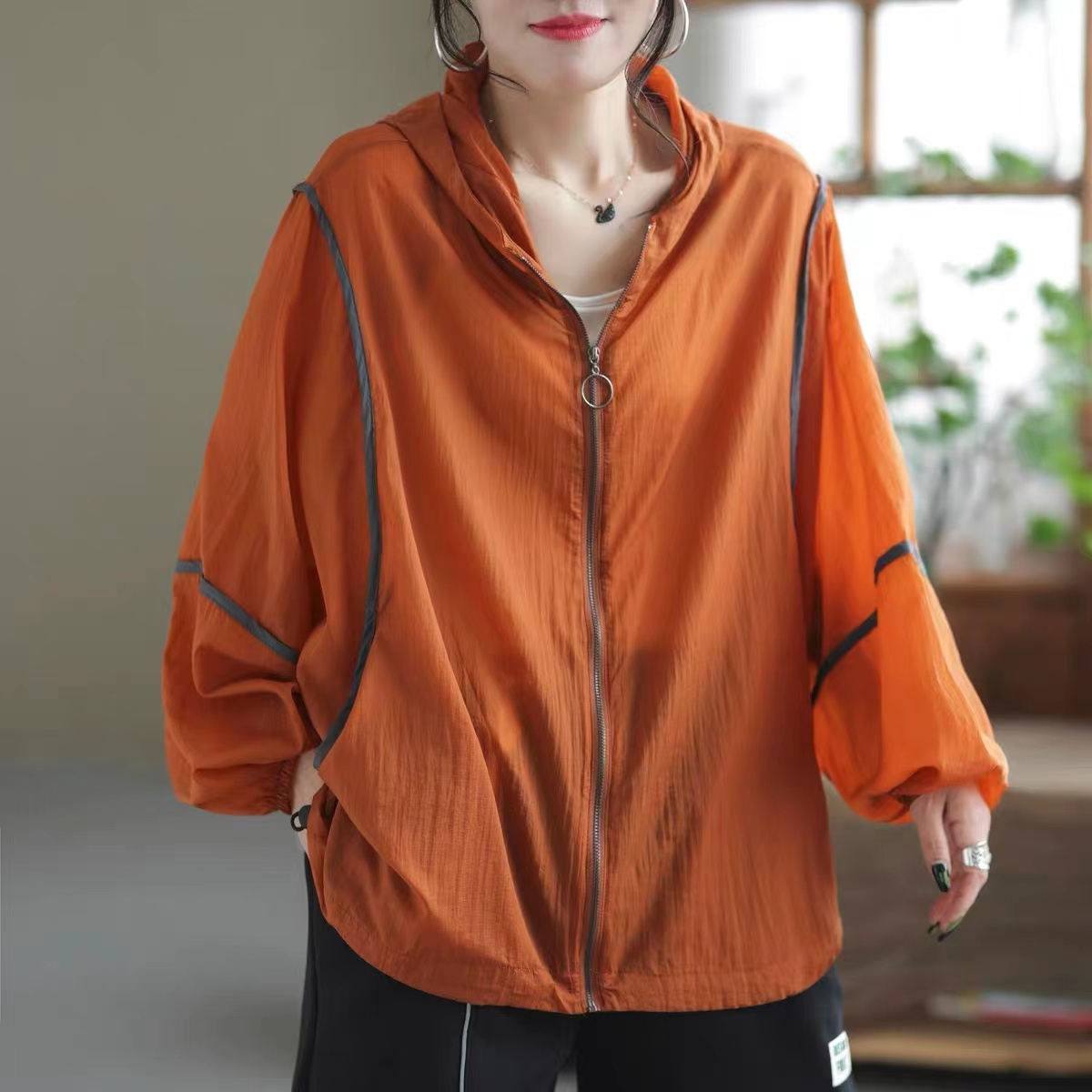 必入！韩版连帽长袖防晒衣