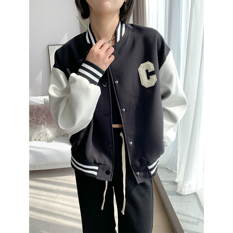 棒球服短外套女春秋季款机车服新款美式今年流行上衣潮ins
