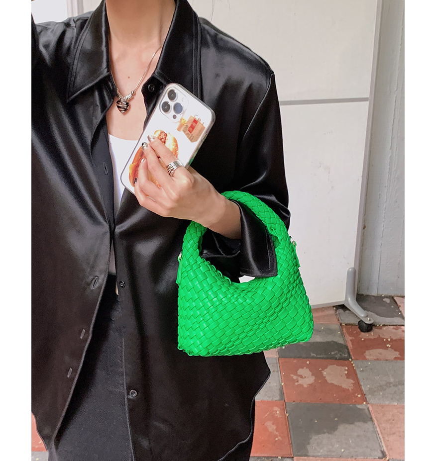 编织饭盒包手提包女包小众设计高级感腋下包单肩斜挎包