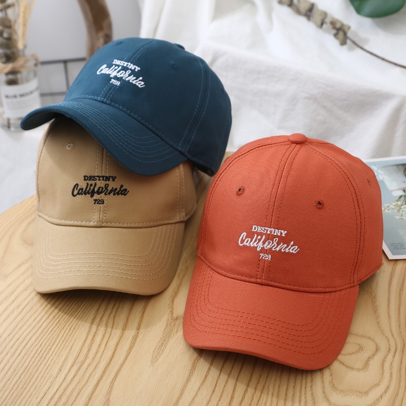 帽子女ins韩国春夏情侣休闲遮阳棒球帽韩版百搭字母刺绣鸭舌帽