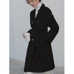 流行新款羊绒大衣女中长款过膝春秋毛呢外套