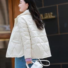 冬装新款轻薄羽绒服女短款小个子时尚保暖外套百搭小款立领厚