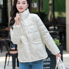 冬装新款轻薄羽绒服女短款小个子时尚保暖外套百搭小款立领厚