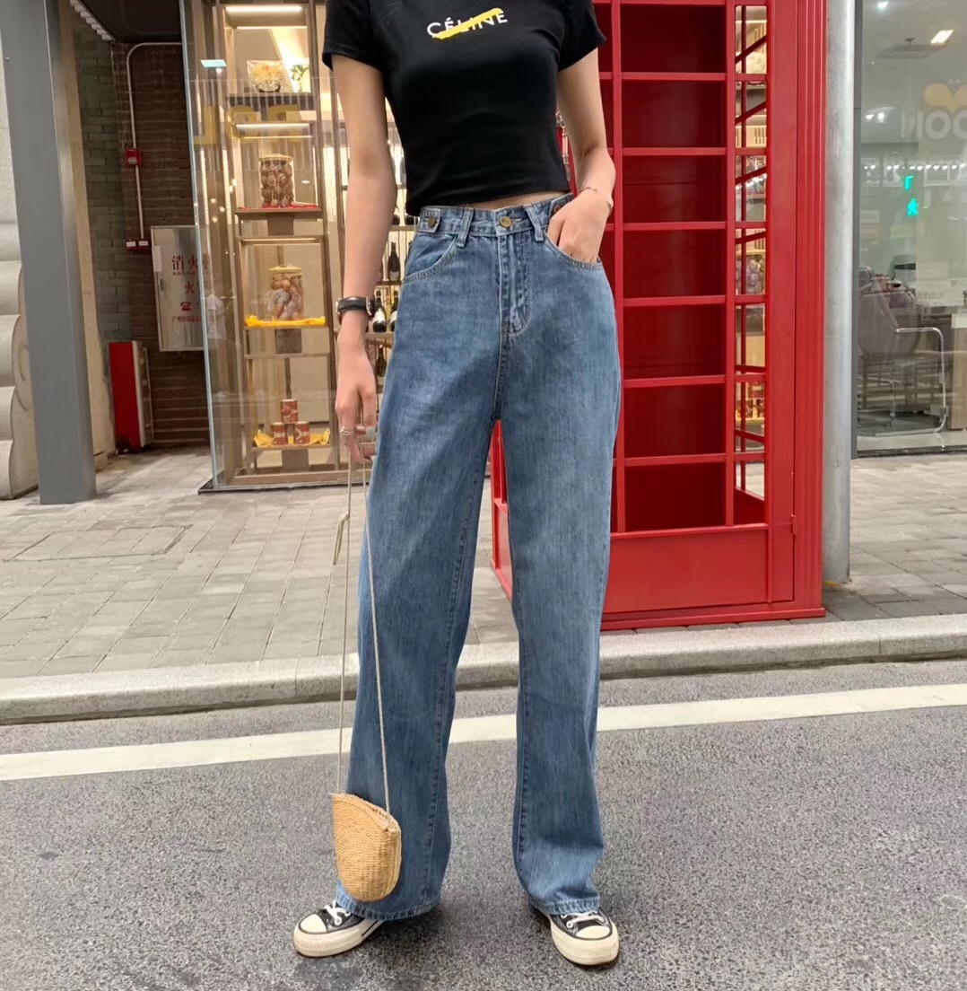 加工定制时尚破洞牛仔裤女九分裤哈伦裤 Jeans manufacturer-阿里巴巴